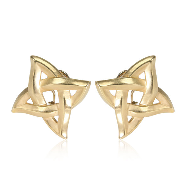 Jewelry - Angela Cummings Celtic Knot Earrings in 18K Yellow Gold